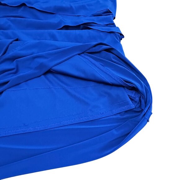 Chico's Dress Size 2 L Blue Layered Sleeveless Dress Flappers Style Royal Blue - Picture 15 of 16